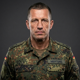 Hauptfeldwebel Mertens, Ausbilder in der Soldatsein App